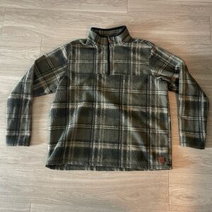 Plaid Quarter-Zip Pullover
